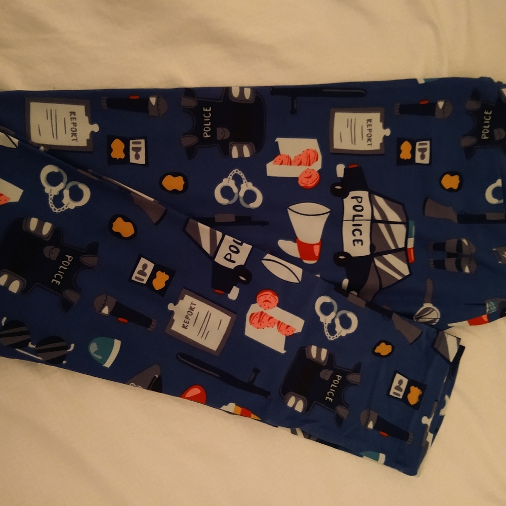 Lularoe OS HTF police/law enforcement leggings